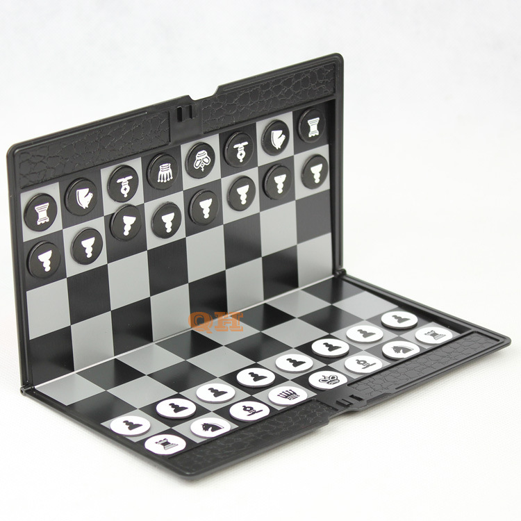 磁性国际象棋  皮夹式国际 纽扣国际象棋 超薄型 折叠式 迷你型