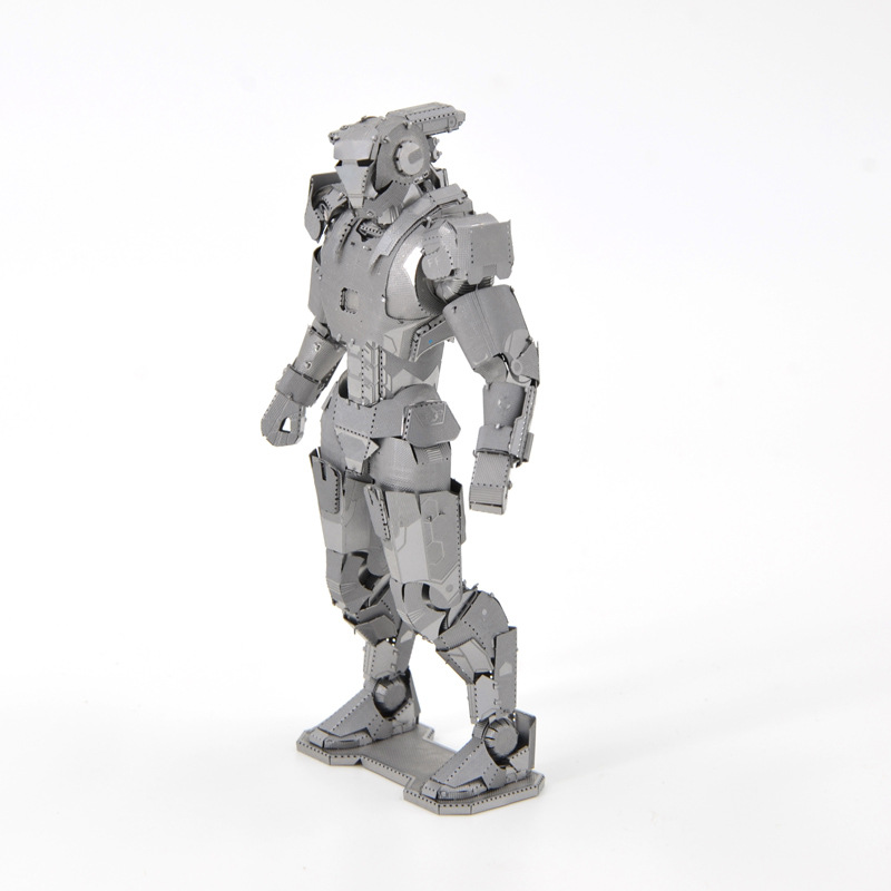 爱拼 金属diy拼装模型3D立体拼图 钢铁侠之战争机器