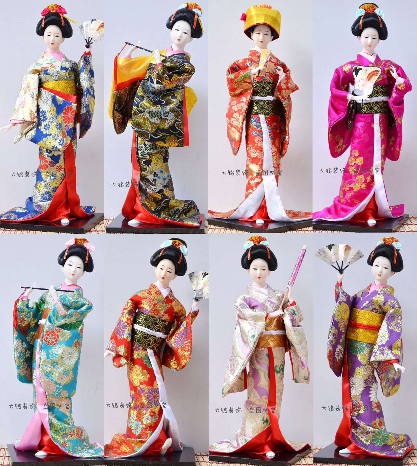 日本和服人偶日式民间工艺品娟人艺妓16寸木偶酒店装饰摆件批发