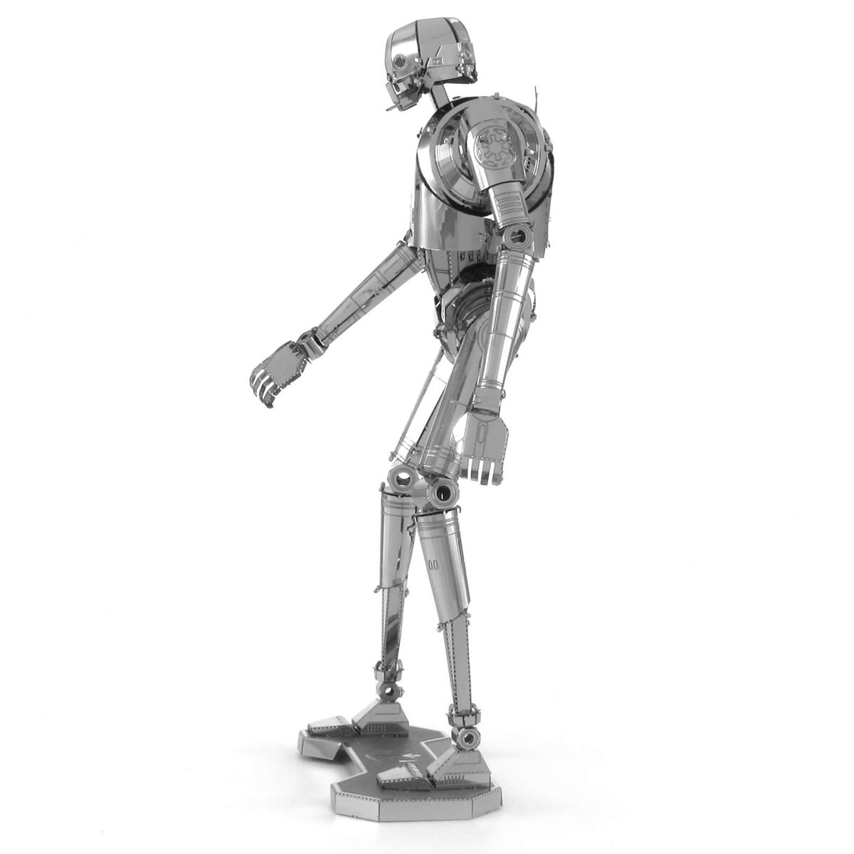 爱拼 全金属不锈钢DIY拼装模型3D免胶 星球大战K-2SO机器人 冲冠