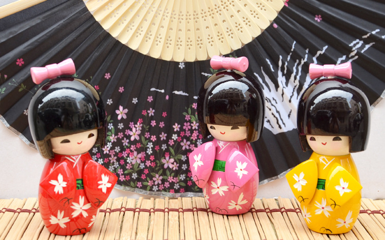 家居摆件日本和服娃娃木偶 创意民间工艺品节日礼物淘宝货源批发
