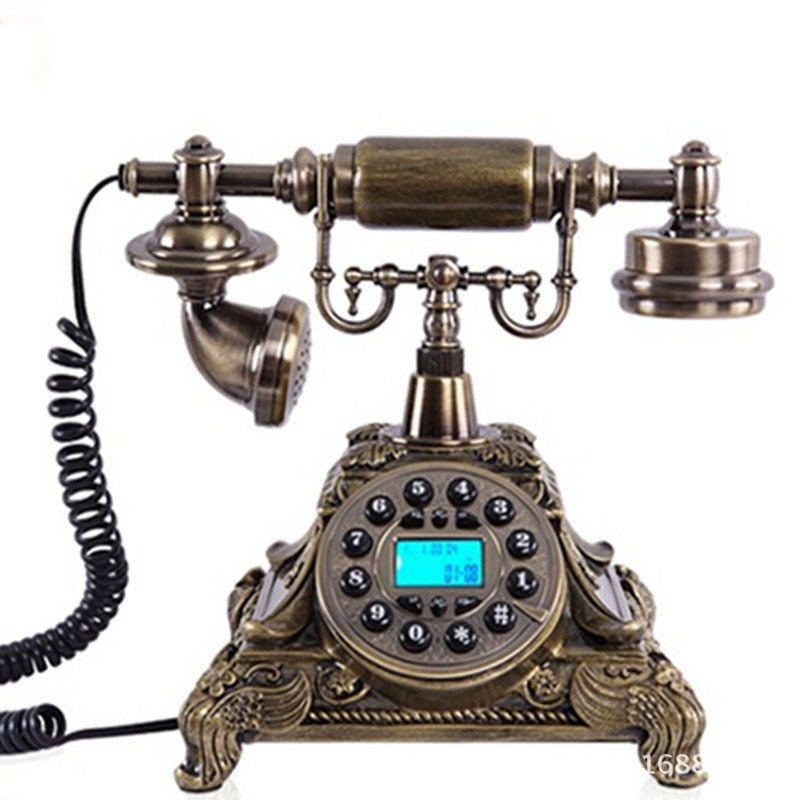 仿古电话机生产厂家批发高档办公树脂欧式家用仿古电话机座机