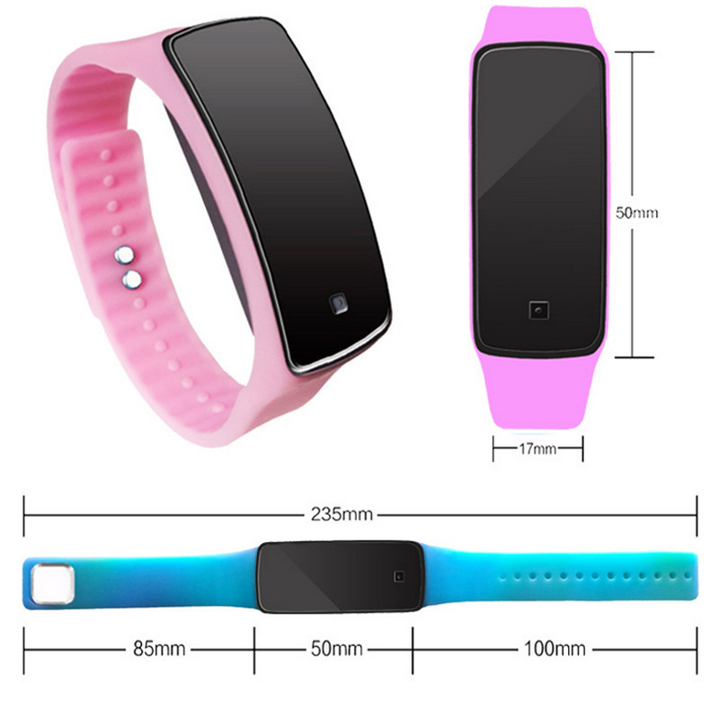 新款触屏LED电子手环手表韩版果冻二代硅胶手表外贸儿童手表