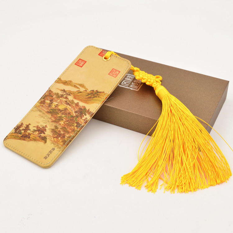 中国风创意丝绸古典书签礼物送同学老师毕业礼品北京特色礼物