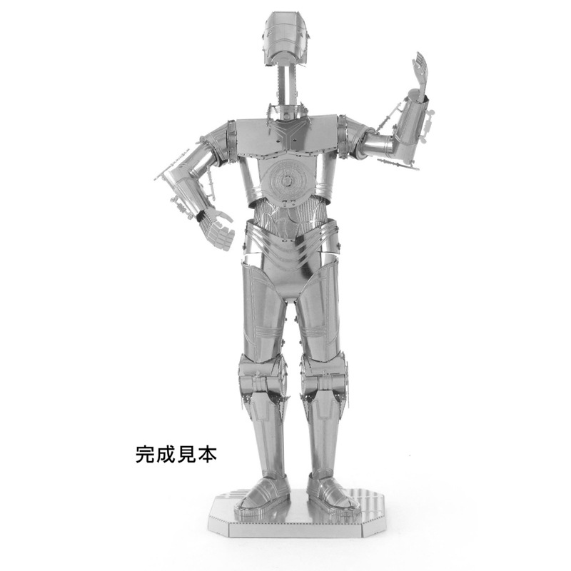 爱拼 全金属不锈钢DIY拼装模型3D免胶 星球大战 B1战斗机器人冲冠