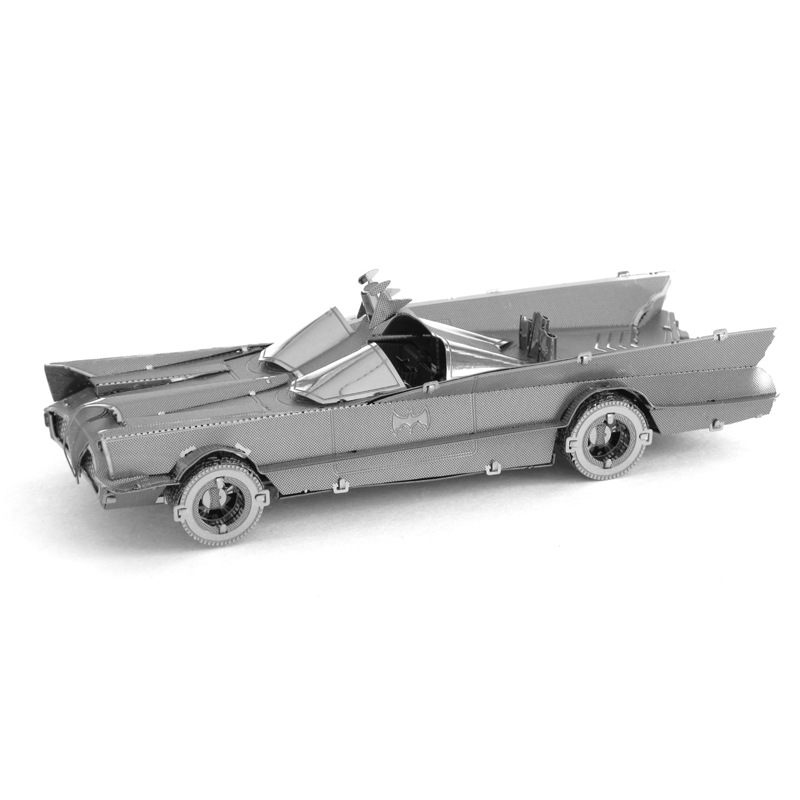 爱拼 金属DIY拼装模型3D立体拼图 蝙蝠侠 TV版蝙蝠车