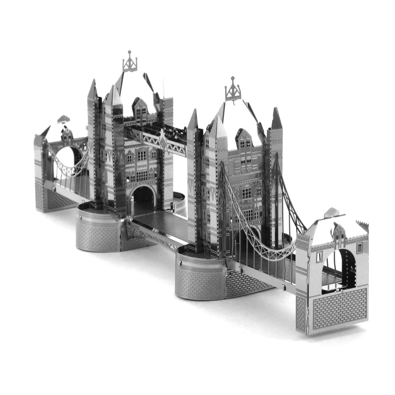爱拼 全金属DIY拼装模型3D纳米立体拼图 伦敦塔桥