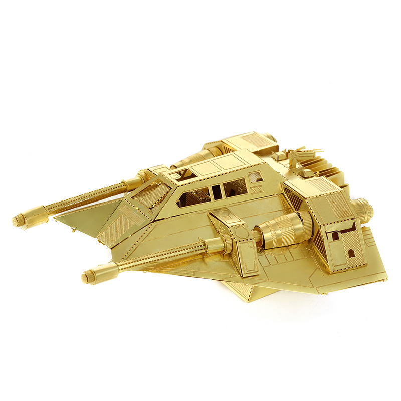 素纸袋 金属DIY拼装模型立体拼图 星球大战 雪地飞车 黄铜英文版