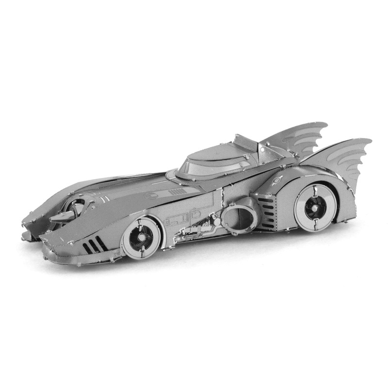 爱拼 金属DIY拼装模型3D立体拼图 蝙蝠侠 1989年蝙蝠车