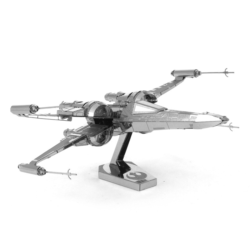 爱拼 金属DIY拼装模型3D立体拼图 星球大战 坡达梅隆X翼战机