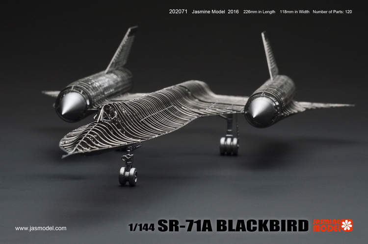 Jasmine Model 杰思模型 1/144 SR-71A 黑鸟 蚀刻拼装模型 202071