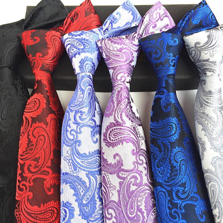 厂家直销现货款13色腰花领带 8.5cm结婚领带