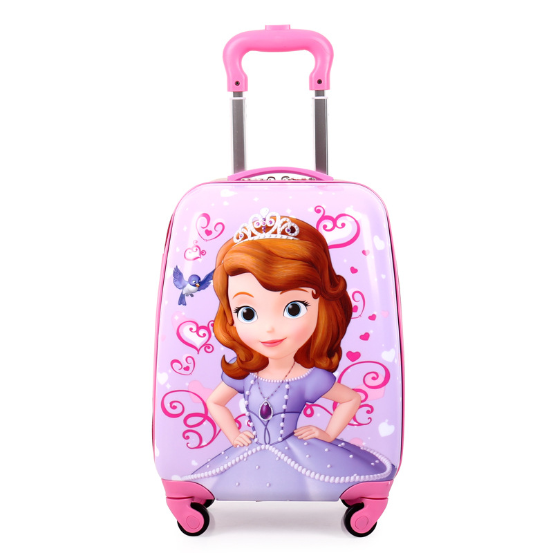 新款卡通索菲亚公主学生行李箱18寸万向轮儿童拉杆箱拖箱厂家直销