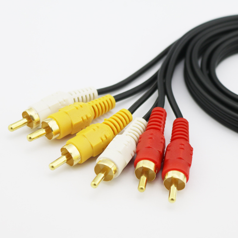 音频线厂家批发直销 三对三音频线1.5米 三对三莲花线 AV线视频线