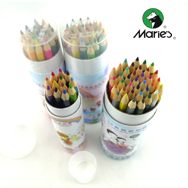 正品Marie's马利C7516油性彩色铅笔12/18/24/36色 秘密花园涂色用【文房用品满29包邮】